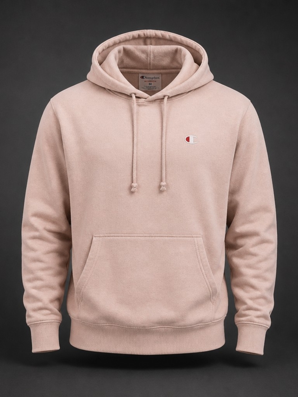 Champion Men's Pink Reverse Weave Heavyweight Fleece Pullover Hoodie Small 5076